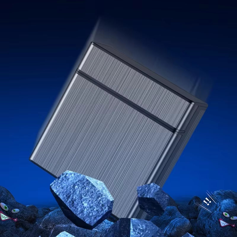 Large Capacity Cigarette Case Automatic Flip Cover Hold 40Pcs Cigarettes anti Pressure Portable Pocket Storage Box Smoking Tools