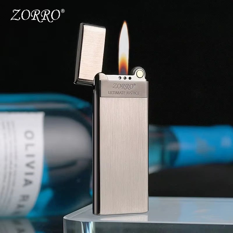 Ultra Thin Butane Gas Lighter - 636 Metal Grinding Wheel Design, Perfect Holiday Gift for Men!