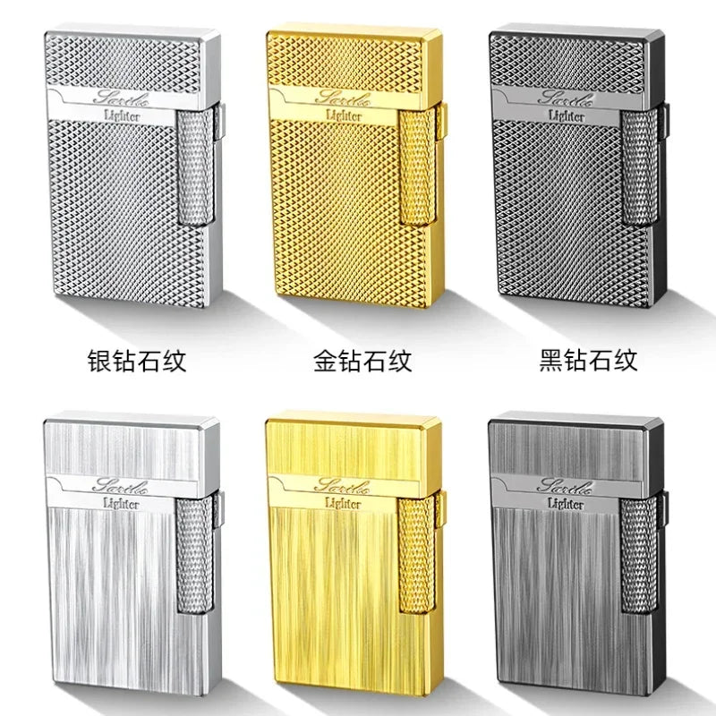 New Creative Plasma Arc Lighter Luxury Double Flame Butane Lighter Jet Flame Windproof Cigarette Ignitor Smoking Accessories