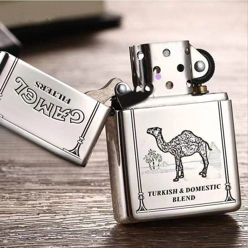 2025 new kerosene lighter windproof cigarette accessories men's gift can be DIY
