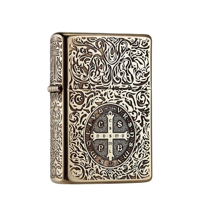 Zorro Retro High-End Brass Windproof Kerosene Lighter