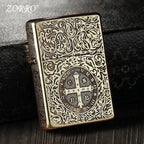 Zorro Retro High-End Brass Windproof Kerosene Lighter