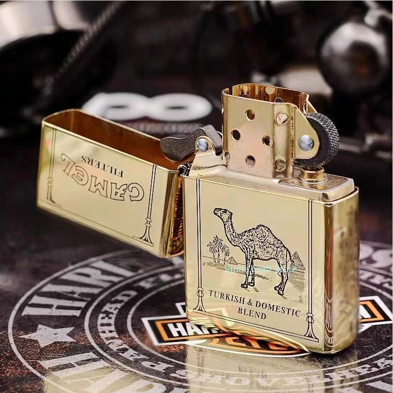 2025 new kerosene lighter windproof cigarette accessories men's gift can be DIY