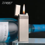 Zorro 636 Signature Ultra-Thin Metal Butane Lighter – Designer Pocket Accessory & Holiday Gift