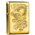 Zorro Retro High-End Brass Windproof Kerosene Lighter