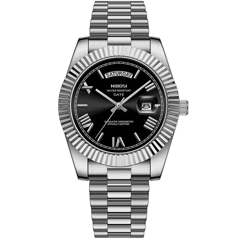 Men'S Watches Top Brand Luxury Man Watch for Men Automatic Date Week Waterproof Quartz Wristwatches Luminous Reloj Hombre