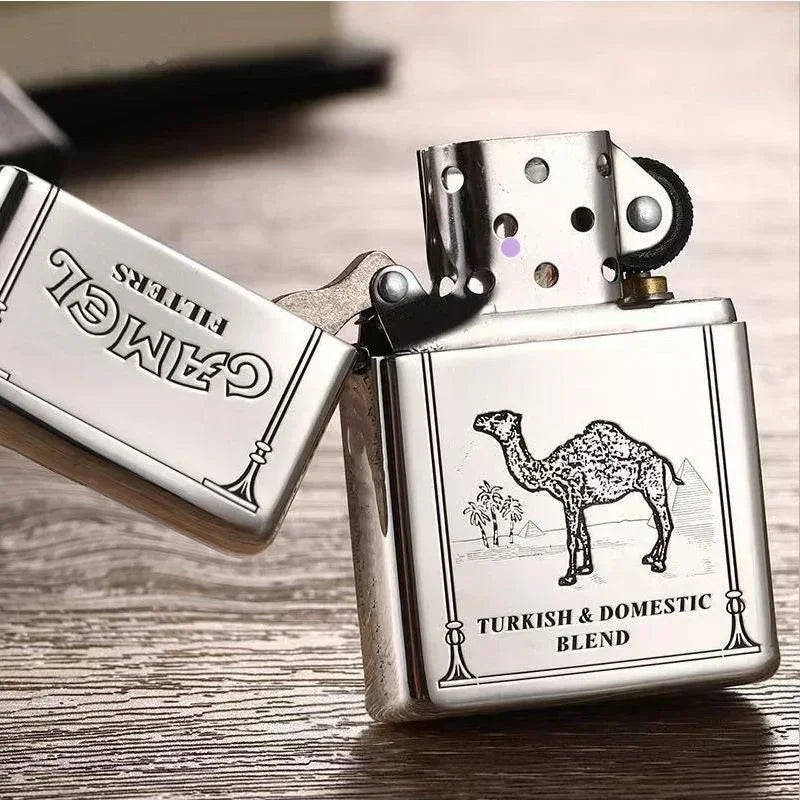 2025 new kerosene lighter windproof cigarette accessories men's gift can be DIY
