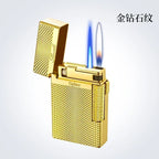 Metal Windproof Torch Gas Lighter Double Flame Butane Lighter Smoking Accessory  Gadgets for Men Gift Cigarette Lighter