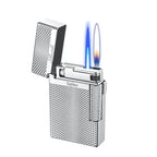 New Creative Plasma Arc Lighter Luxury Double Flame Butane Lighter Jet Flame Windproof Cigarette Ignitor Smoking Accessories