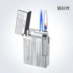Metal Windproof Torch Gas Lighter Double Flame Butane Lighter Smoking Accessory  Gadgets for Men Gift Cigarette Lighter
