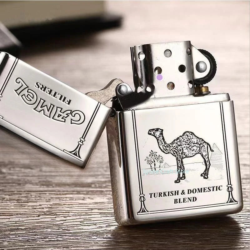 2025 new kerosene lighter windproof cigarette accessories men's gift can be DIY