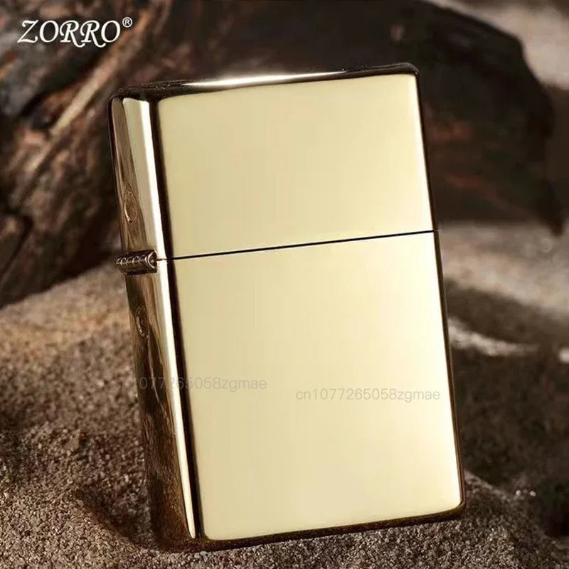 Zorro Retro High-End Brass Windproof Kerosene Lighter