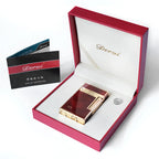 Derui Classic Loud Lighter Metal Inflatable Open Flame Side Slip Ignition Cigarette Lighter Smoking Accessories High-end Men's G