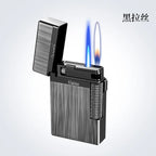 New Creative Plasma Arc Lighter Luxury Double Flame Butane Lighter Jet Flame Windproof Cigarette Ignitor Smoking Accessories