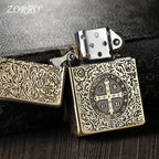 Zorro Retro High-End Brass Windproof Kerosene Lighter