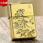 Zorro Retro High-End Brass Windproof Kerosene Lighter